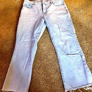 Loft High Waist Kick Crop Jeans